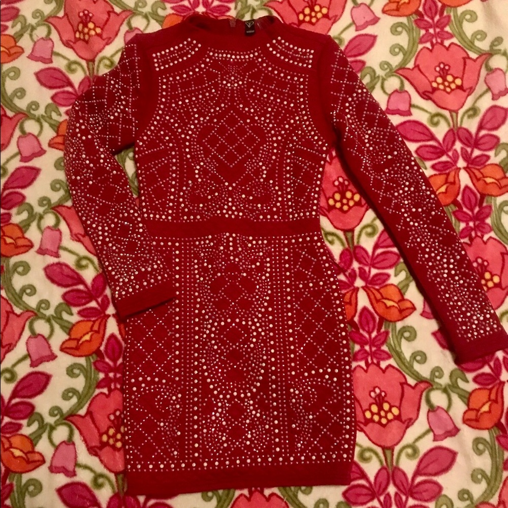 Deep red Windsor dress